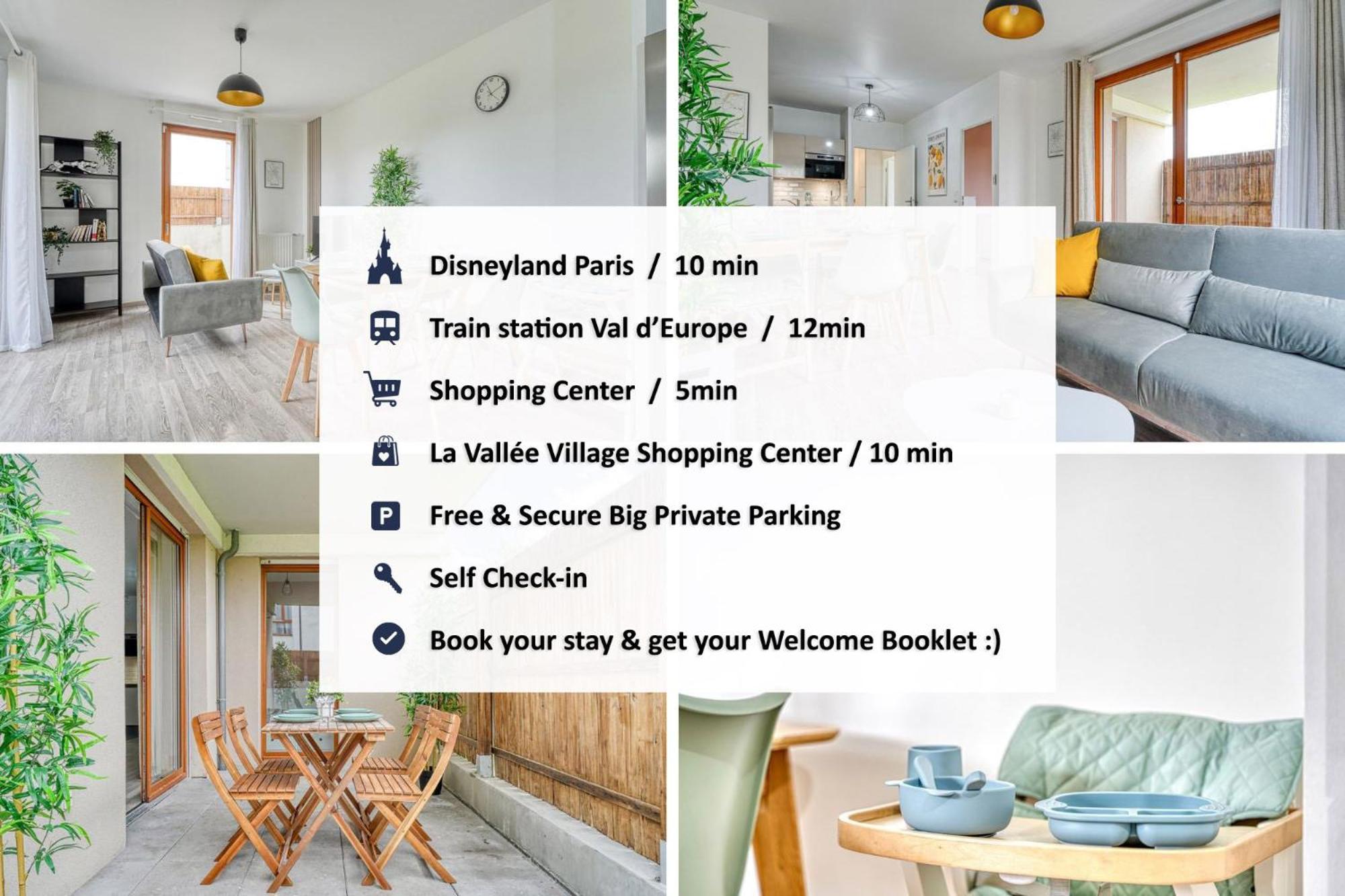 Bella Notte - 10 Min From Disneyland, Free Parking, Self Check-In, 7 Pers Монтеврен Экстерьер фото